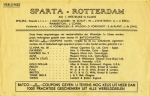 Sparta Rotterdam jaren 30 Batco. Info achterzijde
