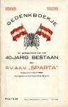40-jarig Jubileum 1928 Uitgave Nederlandsch Sport-Persbureau Rotterdam