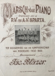 1909 Sparta Marsch Bladmuziek Sparta Rotterdam