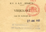 Entreekaartje Sparta Rotterdam