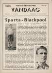 1957 Sparta - Blackpool - Programme August 14th 1957