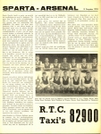 1959 Arsenal 8 augustus 2-2 - Sparta Rotterdam Programme