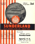 1965 Sunderland - Sparta Rotterdam Programme