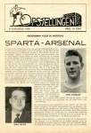 1959 Arsenal 8 augustus 2- 2  Sparta Rotterdam Programme